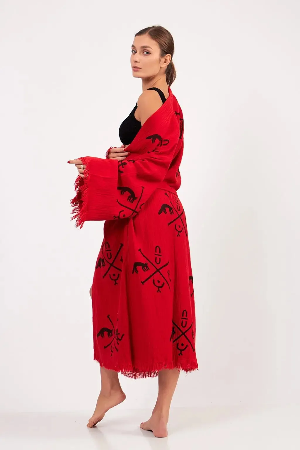 Organic Cotton Kimono, Christmas Gift for Women