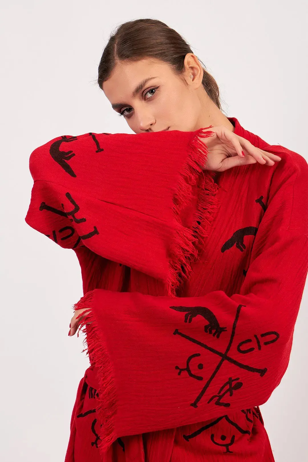 Organic Cotton Kimono, Christmas Gift for Women