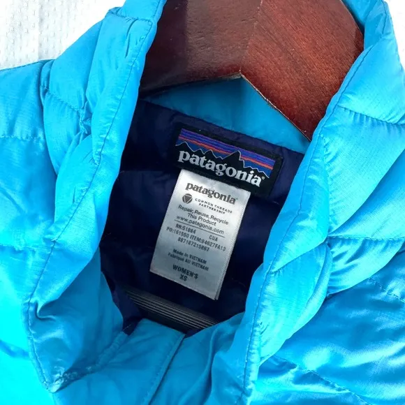 Patagonia Womens Puffer Goosedown Sleeveless Jacket Vest Sz XS