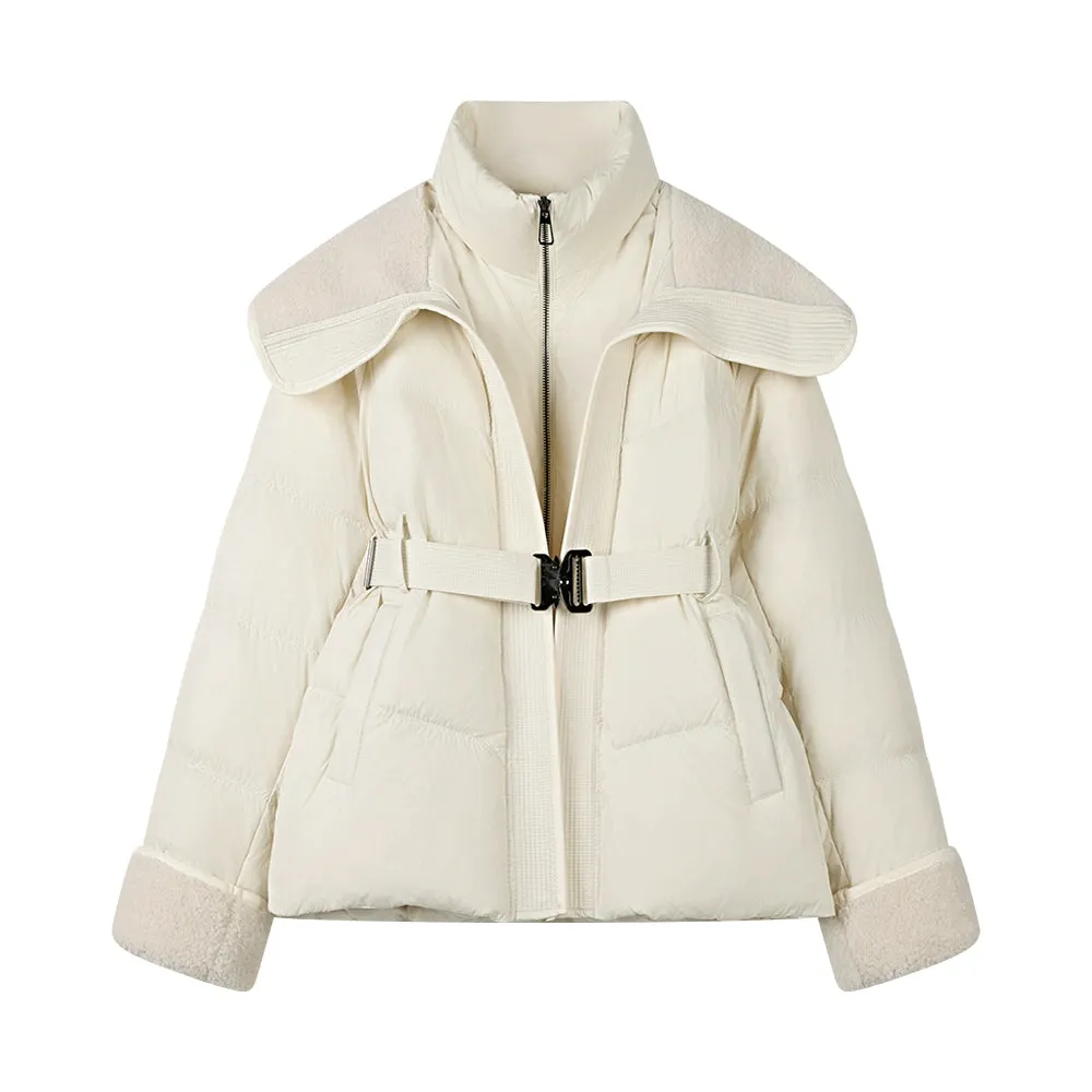 Patchwork Two-piece Down Jacket