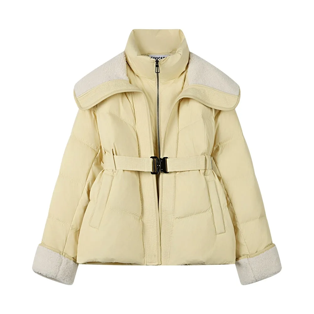 Patchwork Two-piece Down Jacket