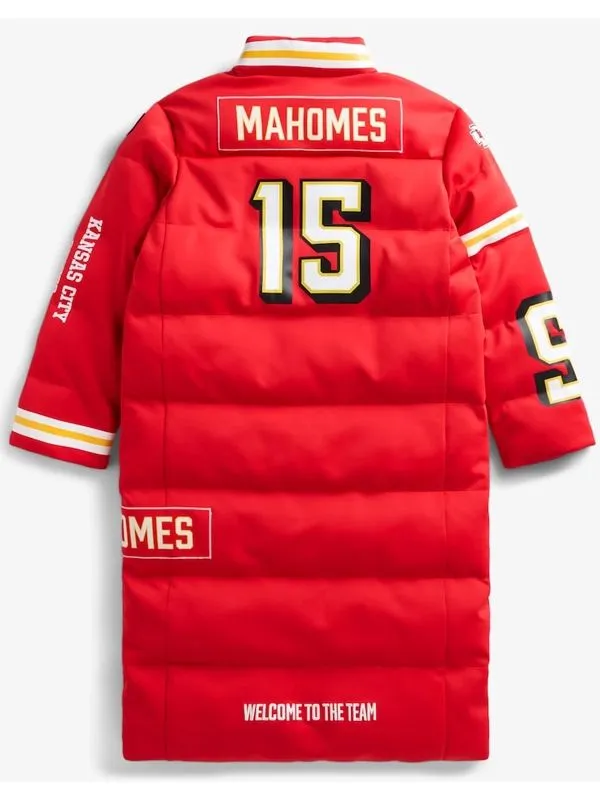 Patrick Mahomes Kansas City Chiefs Off Season Player Puffer Coat