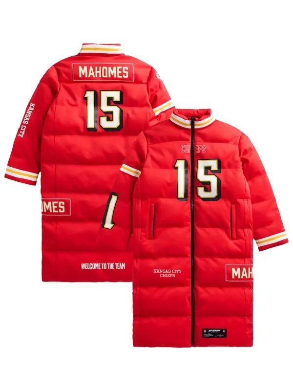 Patrick Mahomes Kansas City Chiefs Off Season Player Puffer Coat