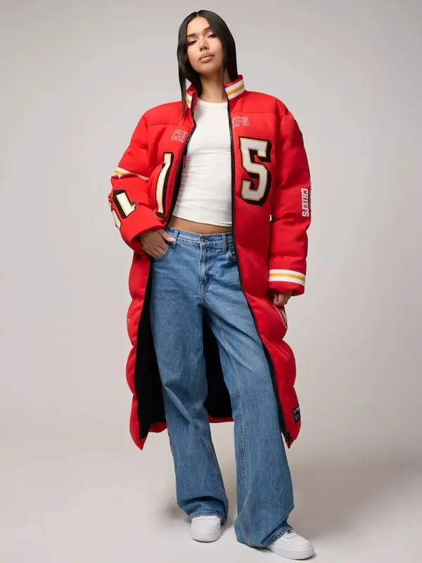 Patrick Mahomes Kansas City Chiefs Off Season Player Puffer Coat