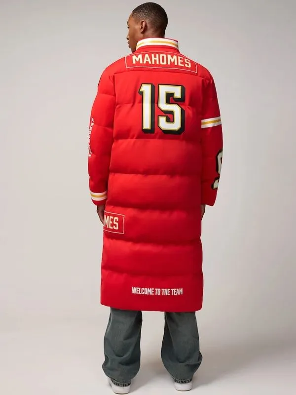 Patrick Mahomes Kansas City Chiefs Off Season Player Puffer Coat