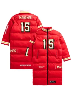 Patrick Mahomes Kansas City Chiefs Off Season Player Puffer Coat
