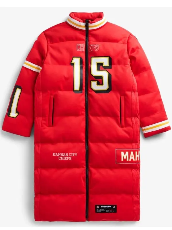 Patrick Mahomes Kansas City Chiefs Off Season Player Puffer Coat
