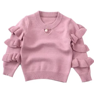 Pearla Ruffled Sleeve Sweater