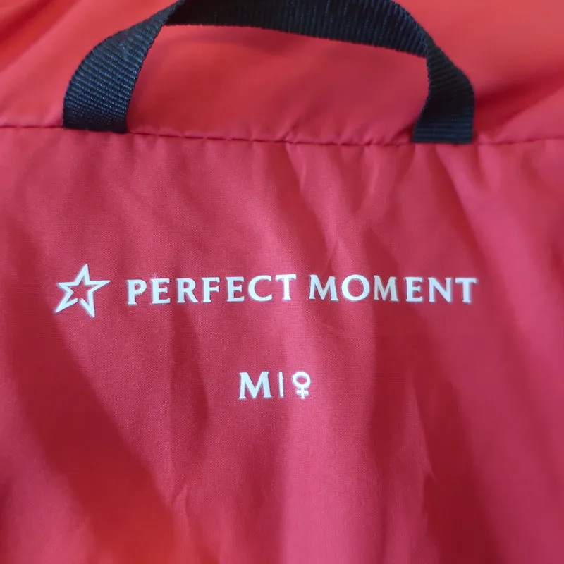 Perfect Moment Queenie Quilted Down Puffer Jacket Red Size Medium