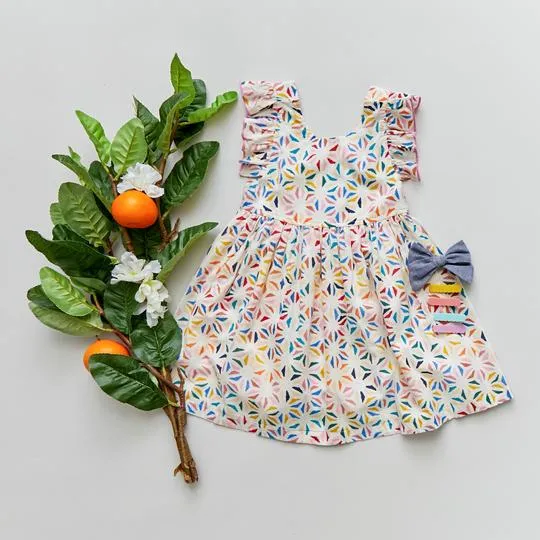 Pink Chicken Liv Dress - Tile Mosaic