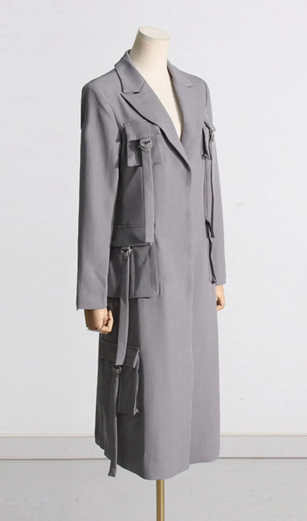 POCKET LONG BLAZER COAT