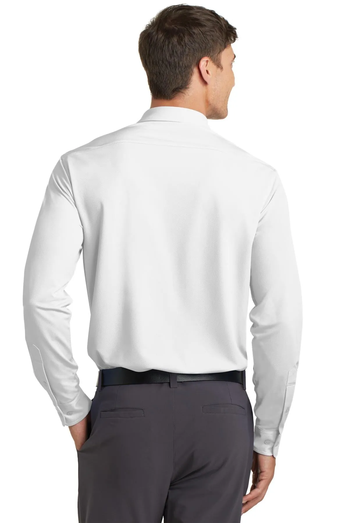 Port Authority Dimension Knit Dress Shirt. K570 White