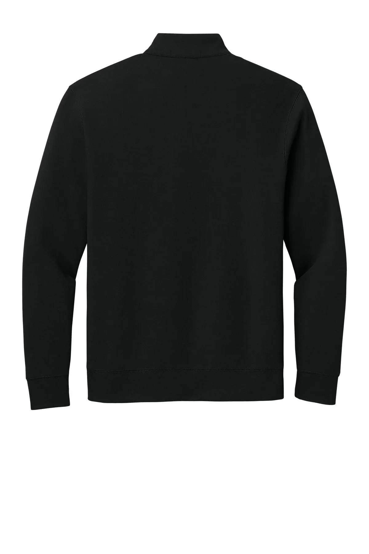 Port Authority Interlock 1/4-Zip. K807 Deep Black/ Charcoal Heather