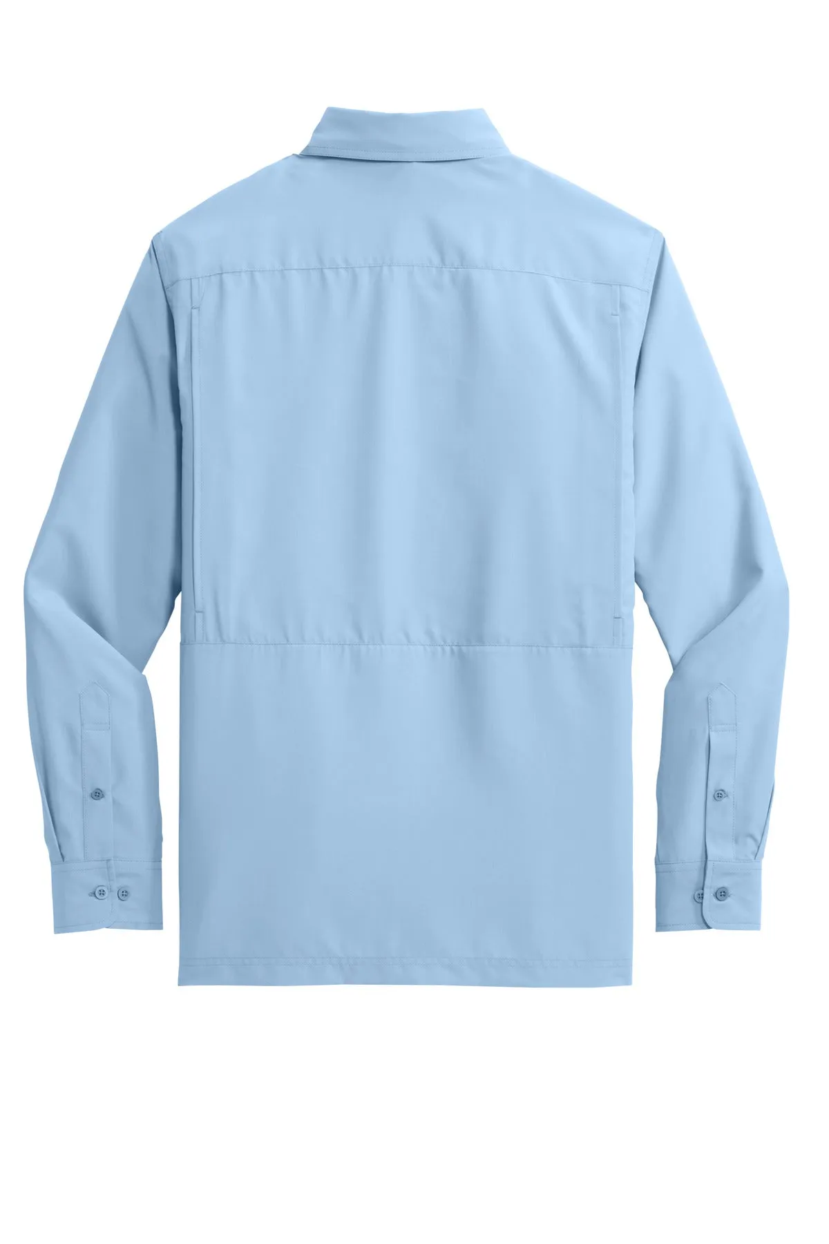 Port Authority Long Sleeve UV Daybreak Shirt W960 Light Blue