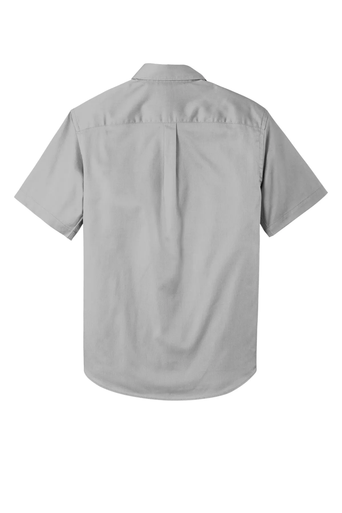 Port Authority Short Sleeve SuperPro React Twill Shirt. W809 Gusty Grey