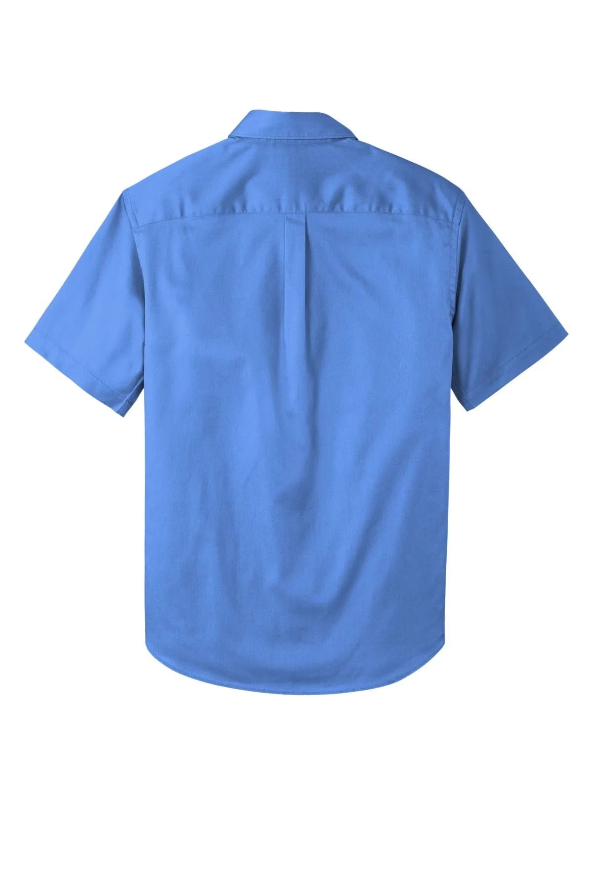 Port Authority Short Sleeve SuperPro React Twill Shirt. W809 Ultramarine Blue