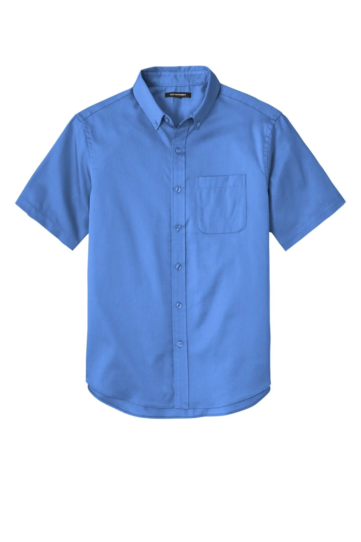 Port Authority Short Sleeve SuperPro React Twill Shirt. W809 Ultramarine Blue
