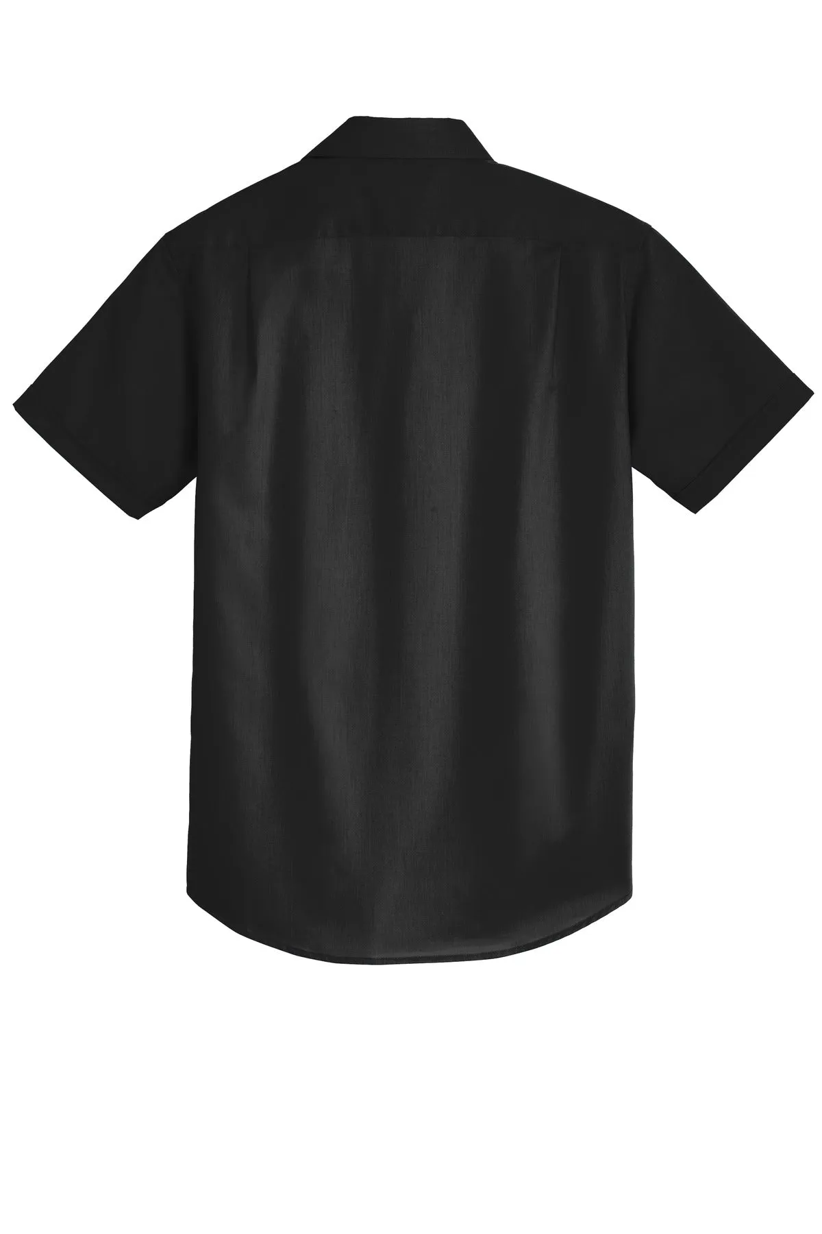 Port Authority Short Sleeve SuperPro Twill Shirt. S664 Black