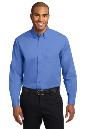 Port Authority Tall Long Sleeve Easy Care Shirt.  TLS608 Ultramarine Blue Tall
