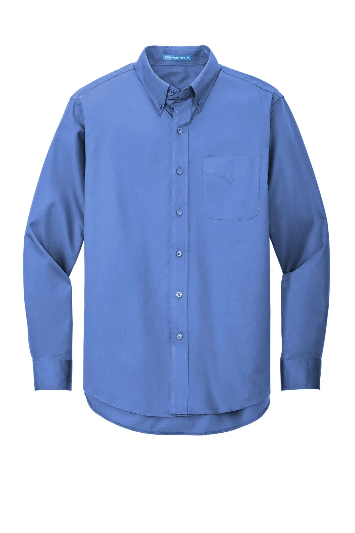 Port Authority Tall Long Sleeve Easy Care Shirt.  TLS608 Ultramarine Blue Tall