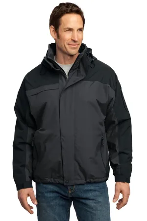 Port Authority Tall Nootka Jacket. TLJ792 Graphite/ Black Tall