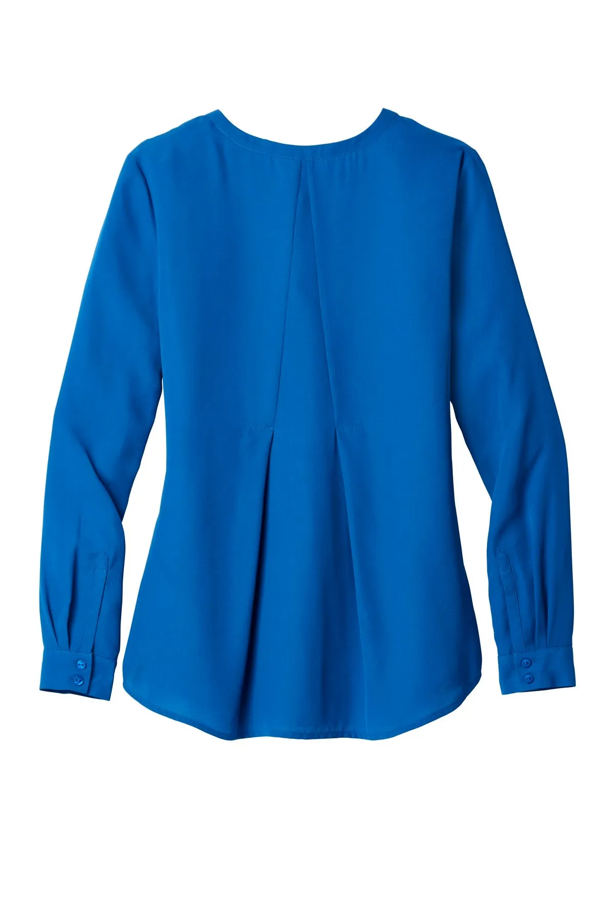 Port Authority Women's Long Sleeve Button-Front Blouse. LW700 Sterling Grey
