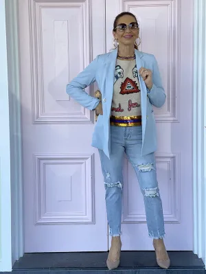 Powder Blue Blazer