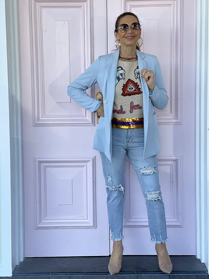 Powder Blue Blazer