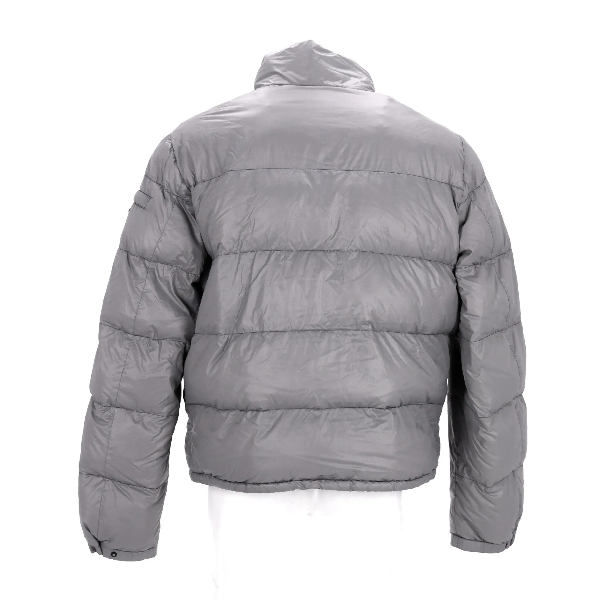 Prada Puffer Jacket in Grey Nylon