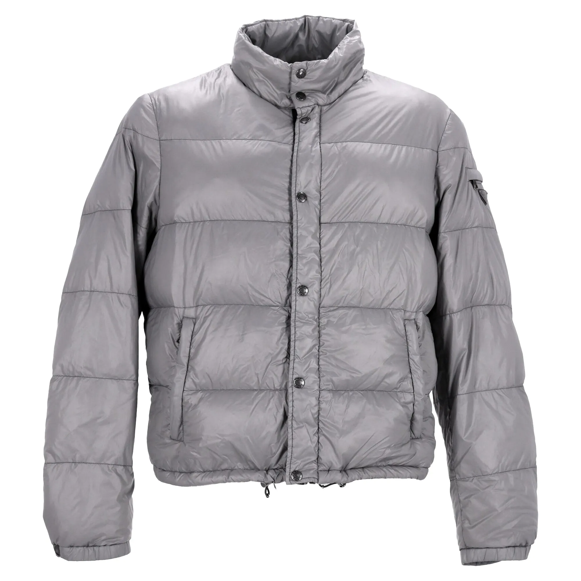 Prada Puffer Jacket in Grey Nylon