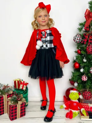 Pretty Plaid Ruffled Tutu Dress