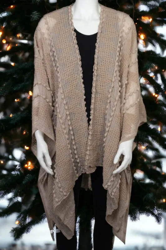 Puffer Up Knitted Kimono