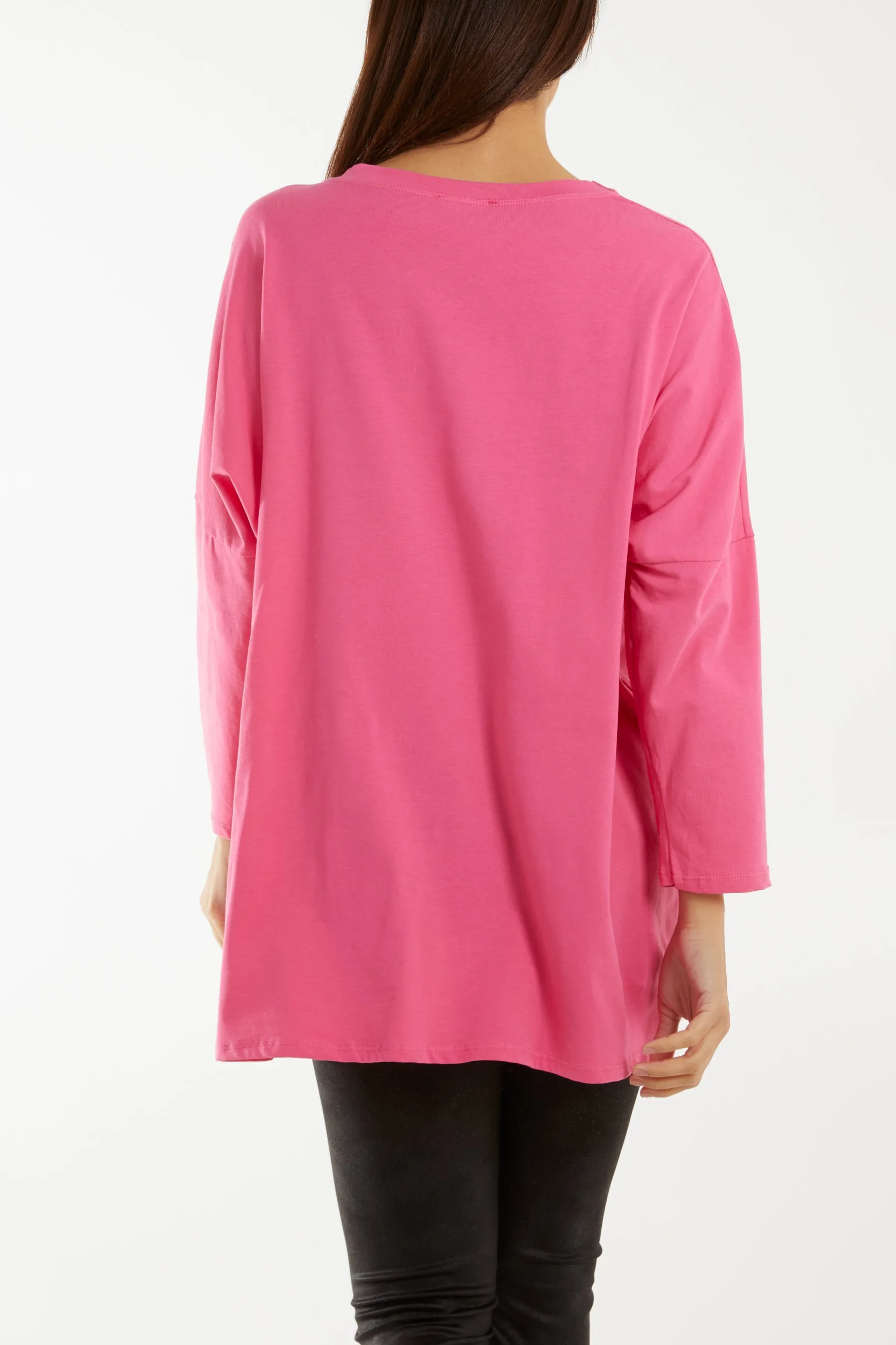 "Love" Rainbow Sequin Long Sleeve Top