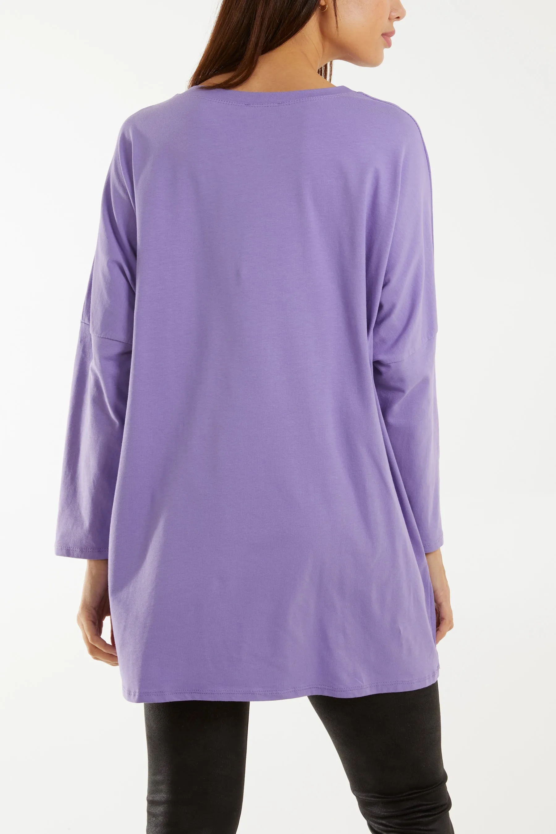 "Love" Rainbow Sequin Long Sleeve Top