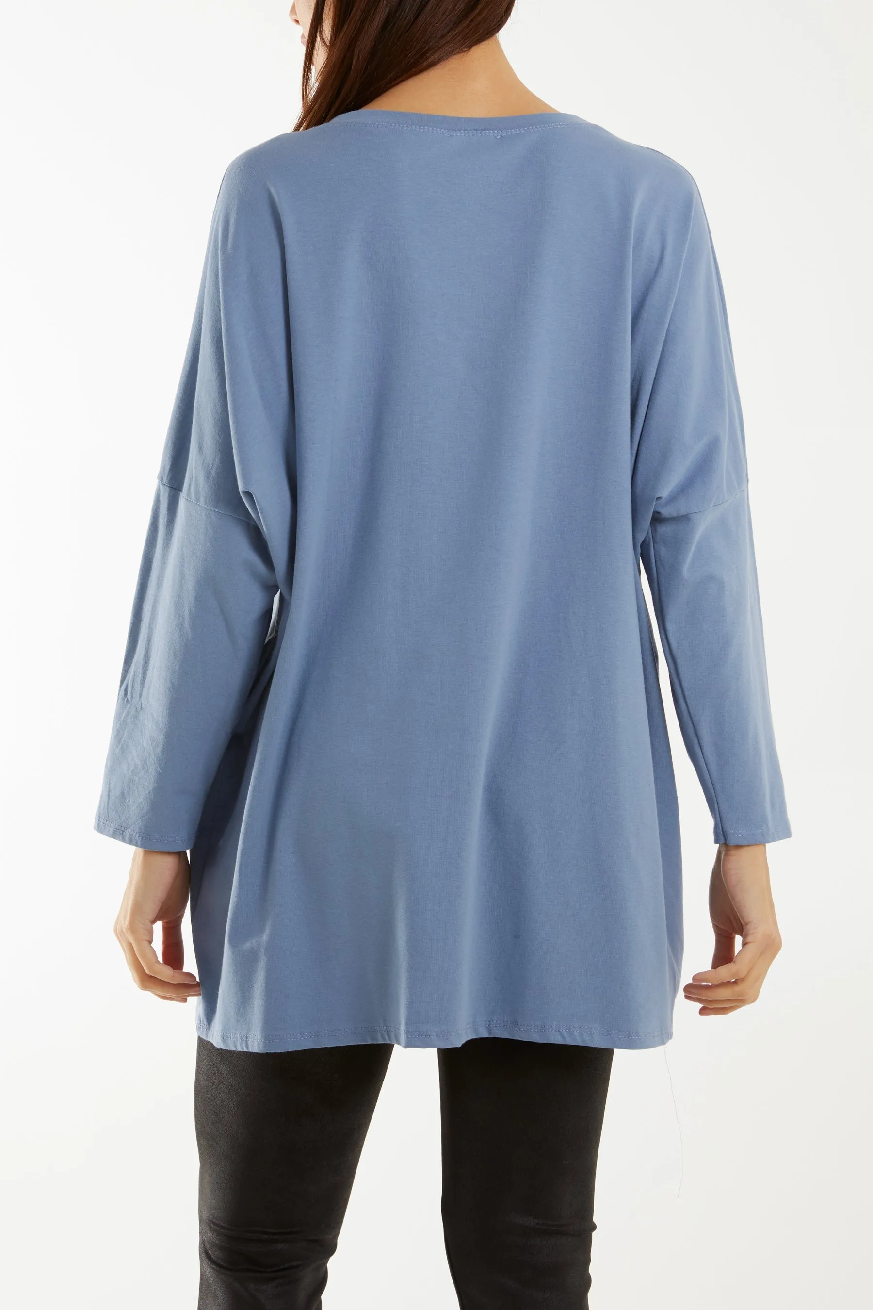 "Love" Rainbow Sequin Long Sleeve Top