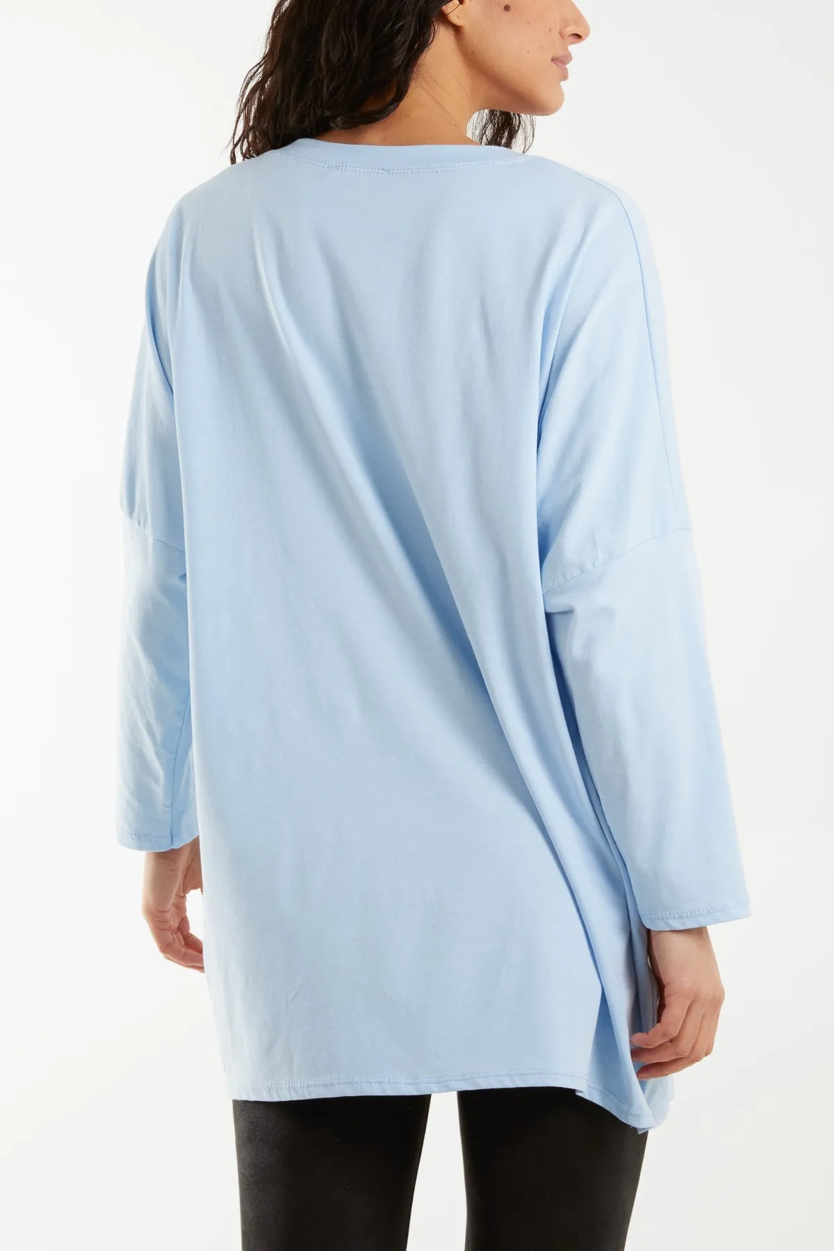 "Love" Rainbow Sequin Long Sleeve Top