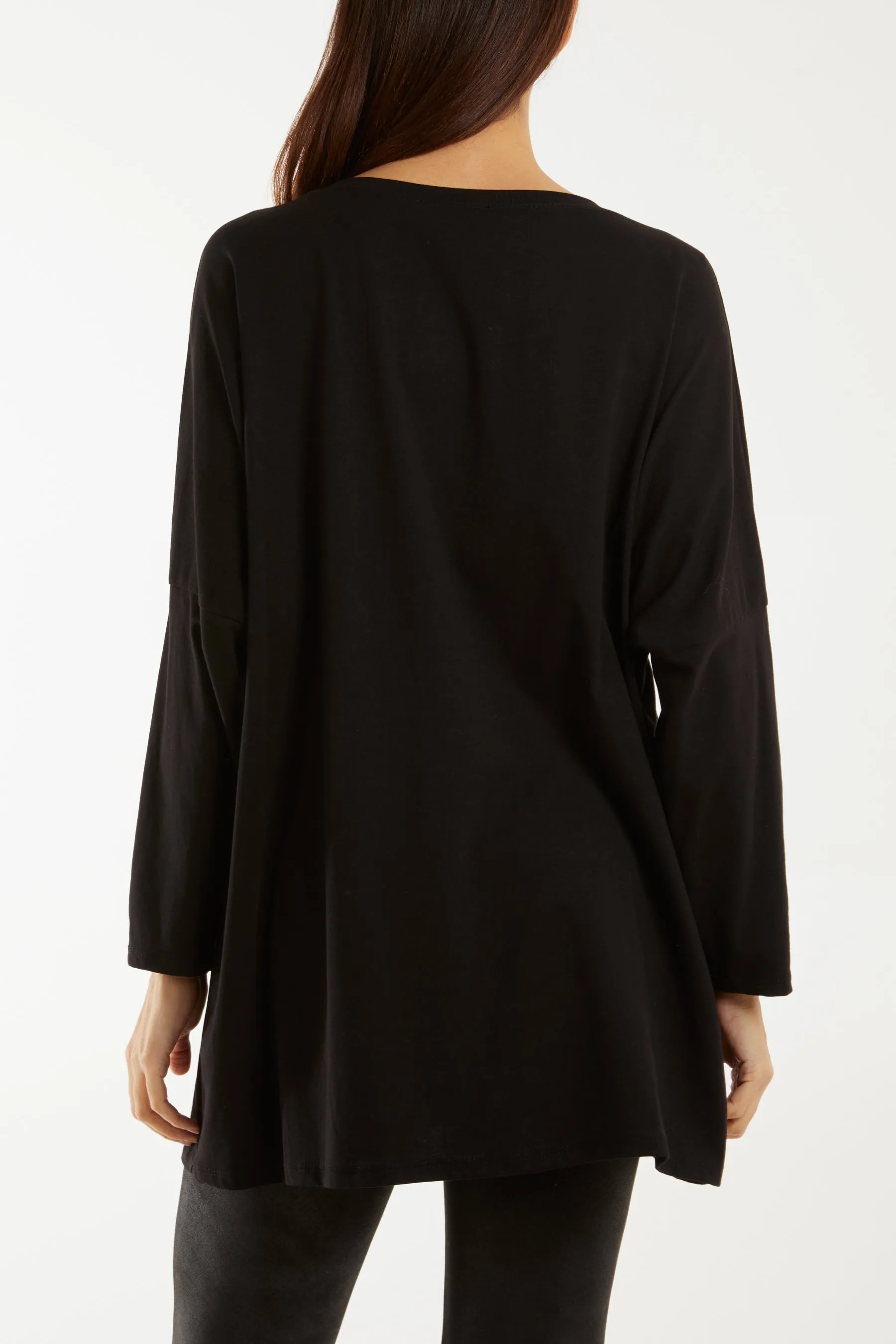 "Love" Rainbow Sequin Long Sleeve Top