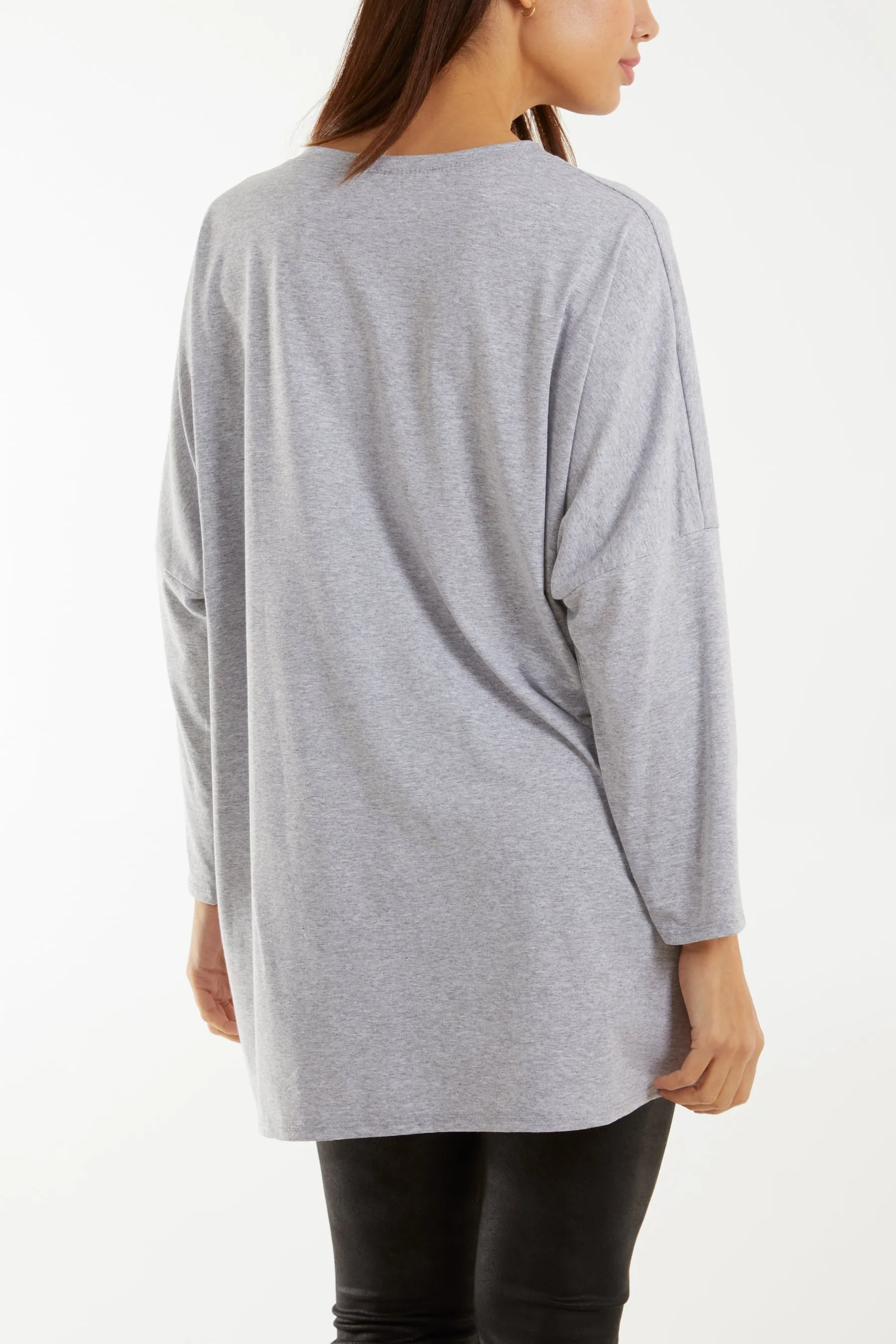 "Love" Rainbow Sequin Long Sleeve Top