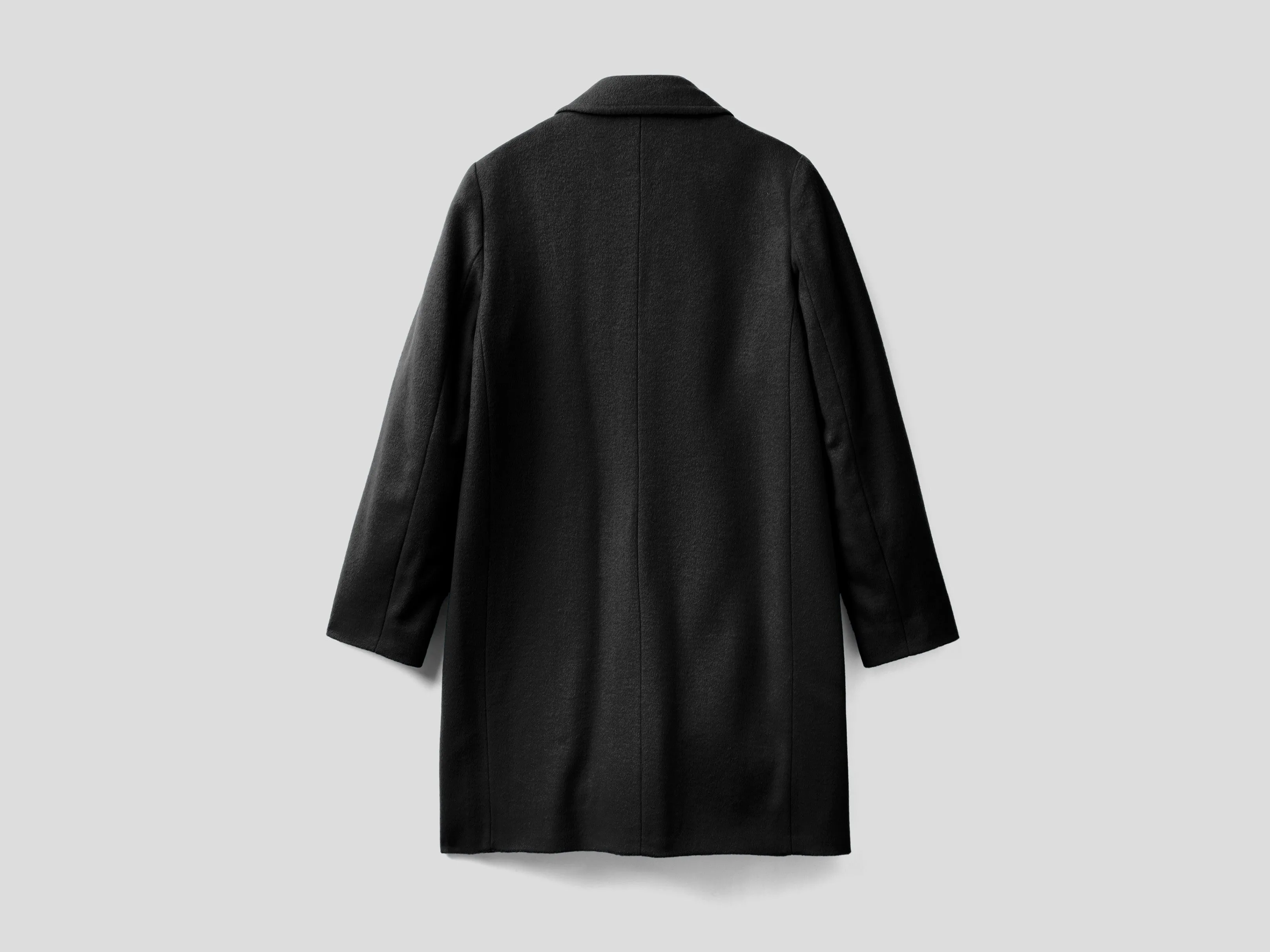 Relaxed Fit Button Down Solid Longline Coat