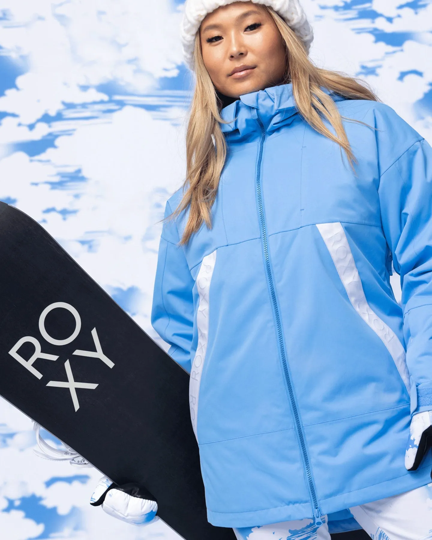 Roxy Women's Chloe Kim Technical Snow Jacket - Azure Blue