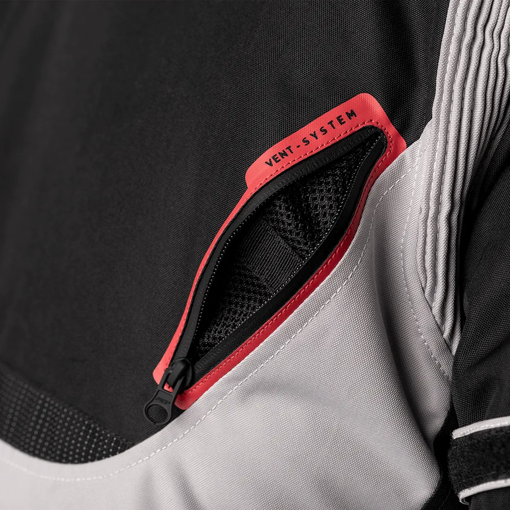 RST ENDURANCE CE TEXTILE JACKET [BLACK/SILVER/RED]