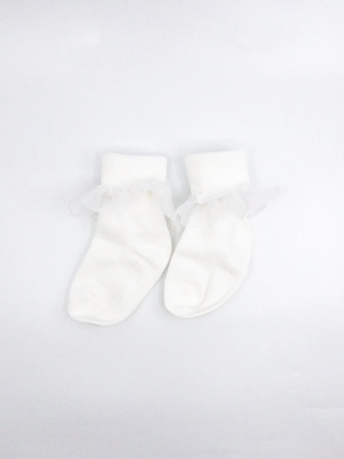 Ruffle Socks | White | Sizes 2-7Y