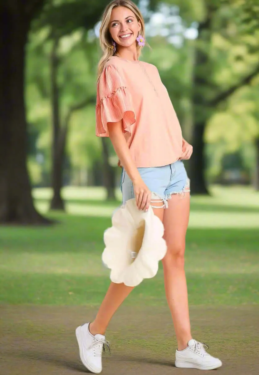 RUFFLED BREEZE (peach)