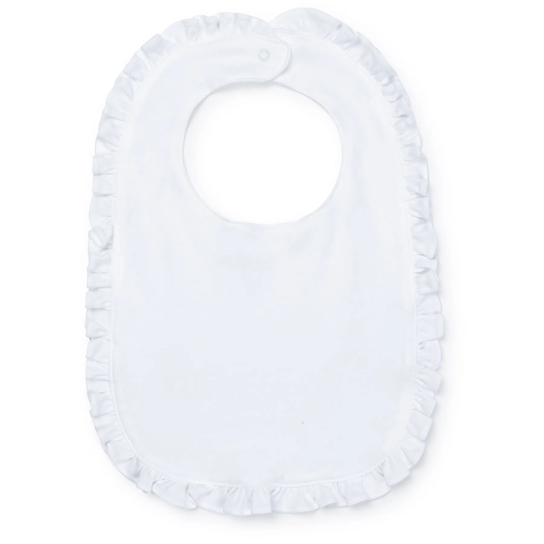 Ruffled Edge Pima Cotton Bib