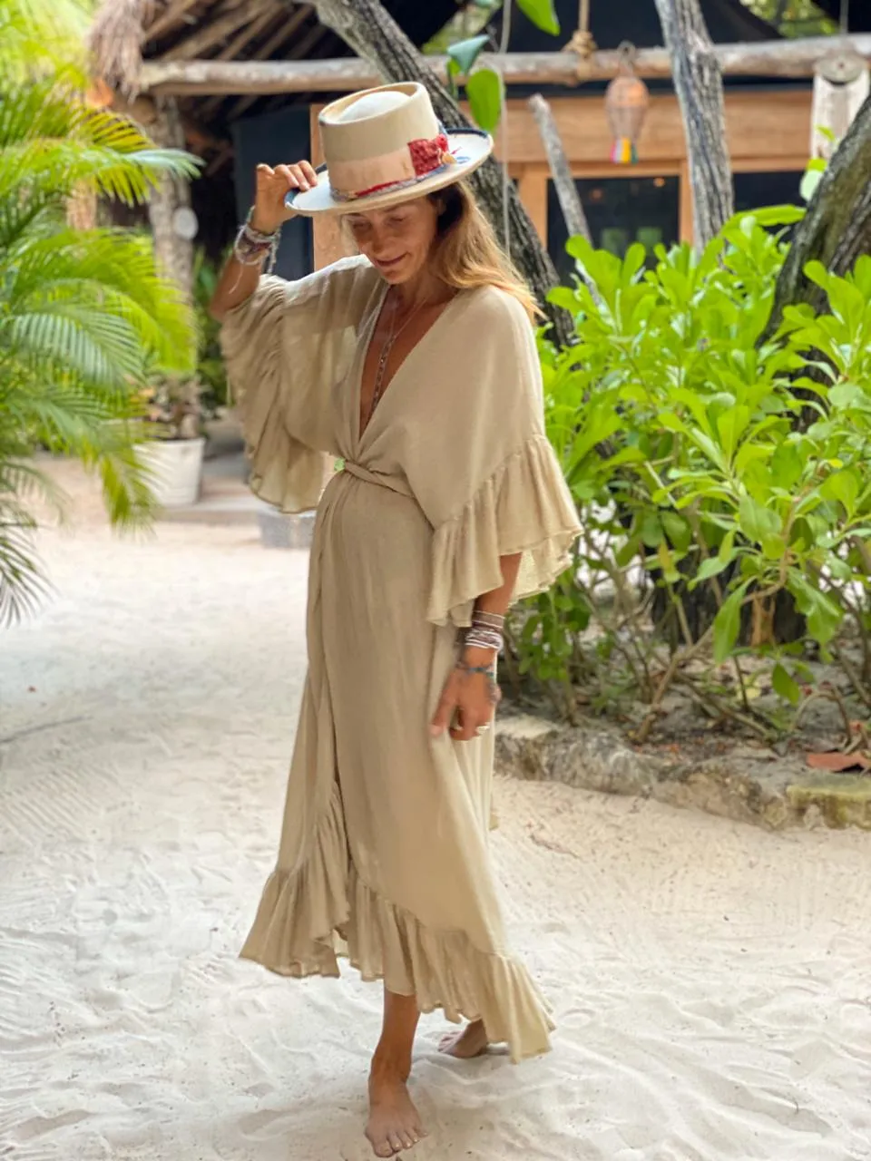 Ruffled Kaftan