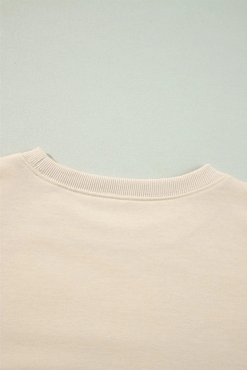 Ruffled Round Neck Long Sleeve Blouse