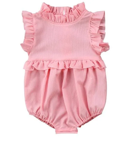 Ruffles Romper (Pink)
