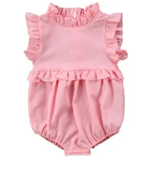 Ruffles Romper (Pink)