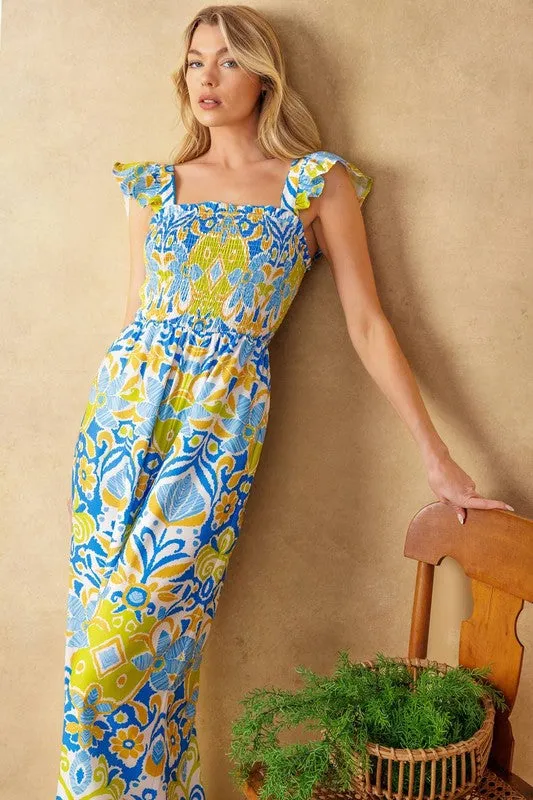 Sarah Print Jumpsuit