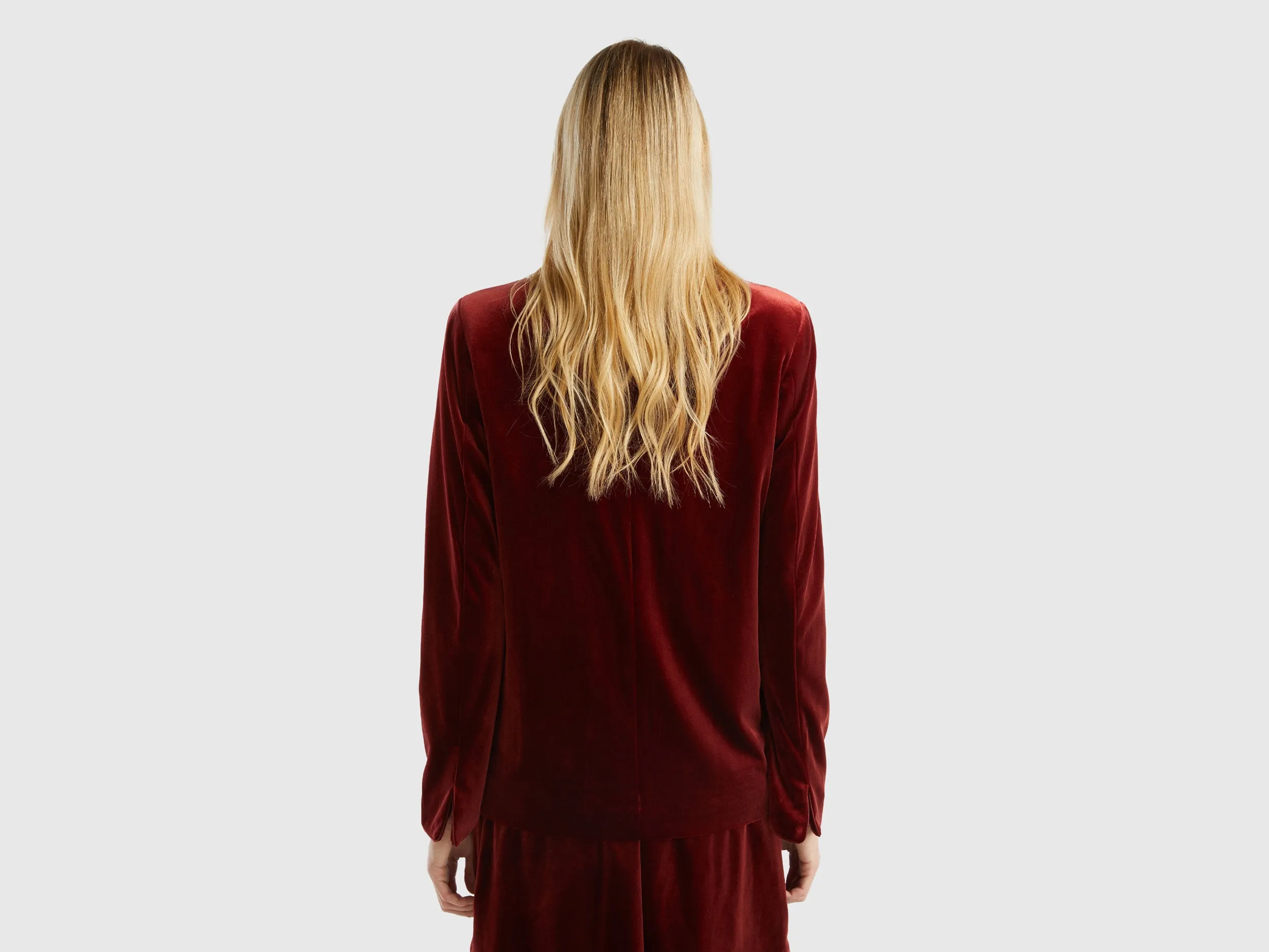 Satin Finish Lapel Neck Single-Breasted Jacket
